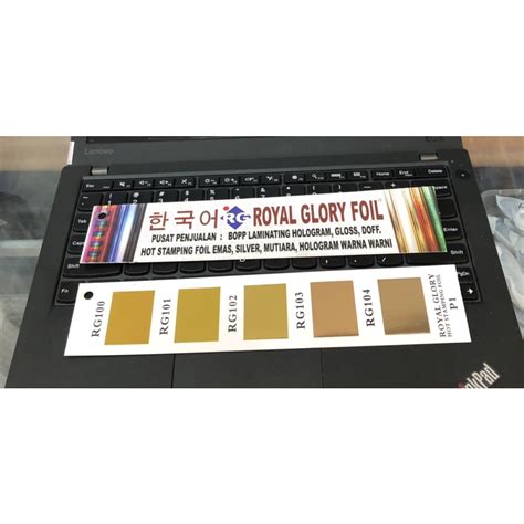 Jual Kertas Foil Hot Stamping Foil Poly Emboss Foil Hotprint Foil Embos