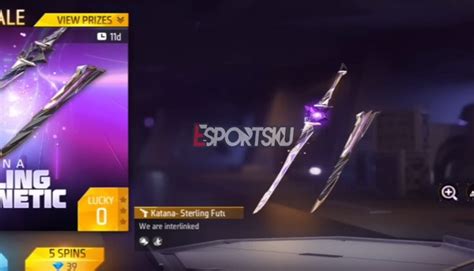 Harga Skin Katana Sterling Futurnetic Mythic Free Fire FF Esportsku