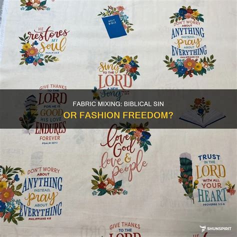 Fabric Mixing Biblical Sin Or Fashion Freedom Shunspirit