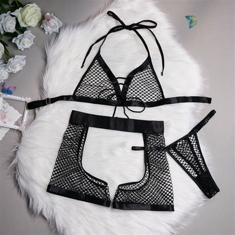 Women S Sexy Lingerie Hollow Out Sleepwear Nightwear Babydoll Underwear