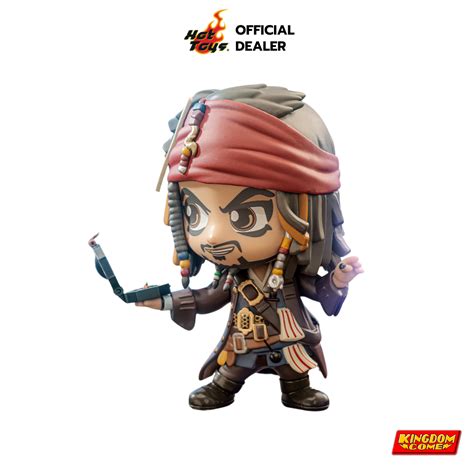 Hot Toys ฟกเกอรของสะสม Cosbaby COSB Pirates of the Caribbean Jack Sparrow Cosbaby S