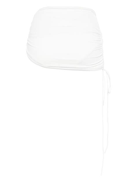 Christopher Esber Ruched Orbit Bikini Skirt White Farfetch