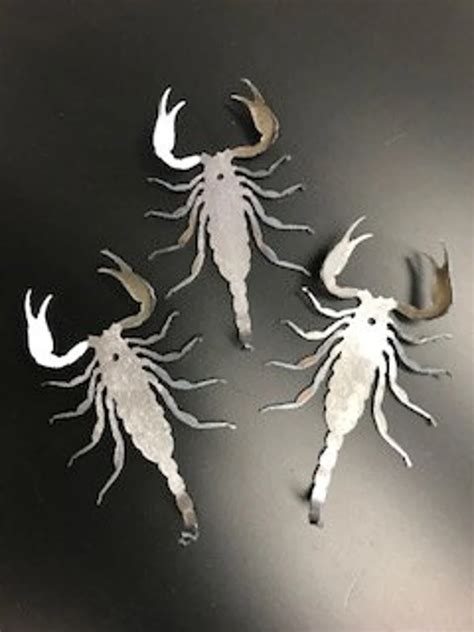 3 Large Scorpions Naked Foam