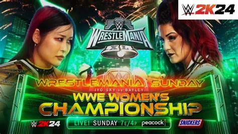 WWE 2K24 Iyo Sky Vs Bayley WWE Women S Championship YouTube