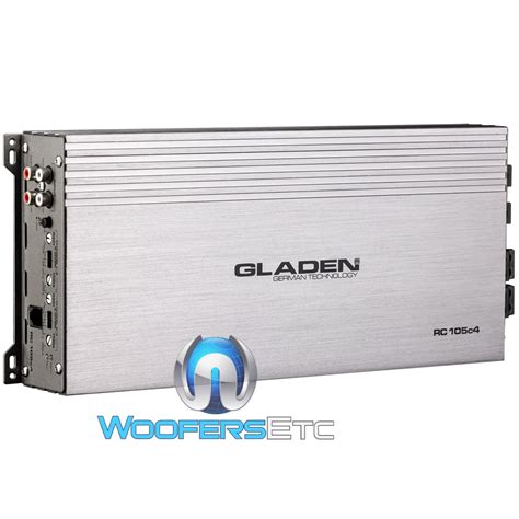 Gladen RC105C4 4-Channel 4 x 150W RMS Class AB Amplifier
