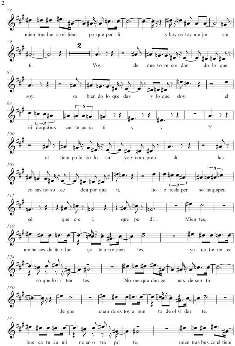 Partitura De Mientes De Camila Partituras Y Pistas Para Saxo Sheet