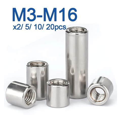 M3 M4 M5 M6 M8 M10 M16 304 Stainless Steel Extension Thicken Round