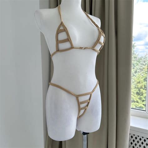 Nude Micro Bikini Etsy