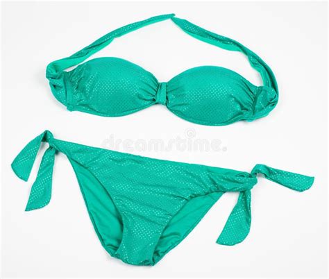 Bikini Brillante Verde Aislado Foto De Archivo Imagen De Salir Estudio 65984116