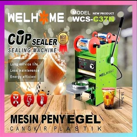 Jual Mesin Press Gelas Plastik Welhome Wcs N Cup Sealer Ukuran