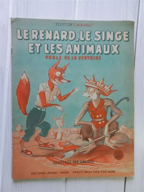 LE RENARD LE Singe Et Les Animaux Fable De La Fontaine Illust Andred