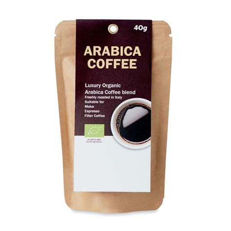 Sachet De Caf Moulu Bio Personnalis G Arabica