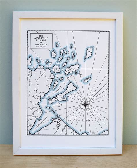 Apostle Islands, Wisconsin Map – Quail Lane Press