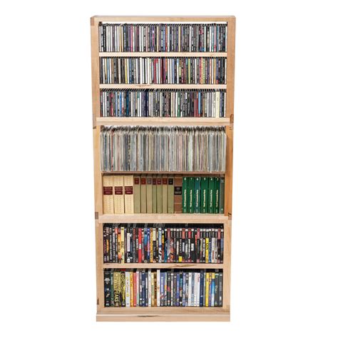 Maple Media Storage Shelf