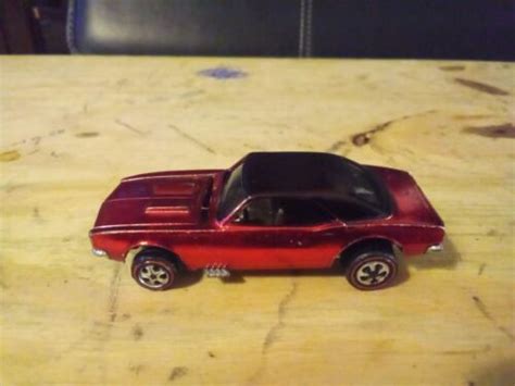 Vintage Hot Wheels Redline Custom Camaro Red Usa