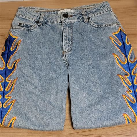 Sandro Flame Jeans 36 135 Inches Across Waist Depop