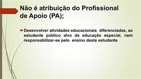 O Papel Do Profissional De Apoio Mediador Na Sala Comum Pptx