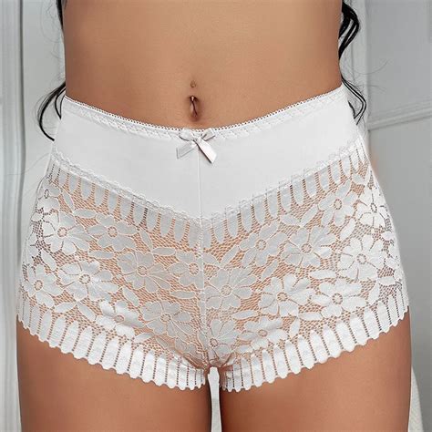 Pcs Women Lace Panties Sexy Lingerie Cheeky Plus Size S Xl High Waist Panty Female Briefs