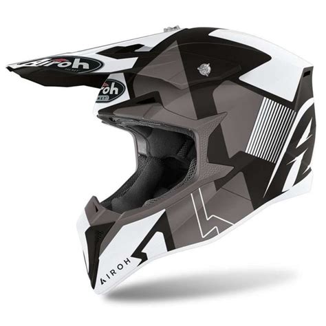 Casque Moto Cross Airoh Wraap Raze Black Matt