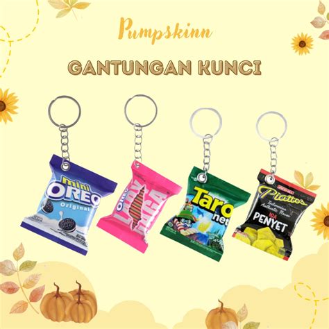 Jual Gantungan Kunci Miniatur Snack Dan Magnet Kulkas Snack Miniatur