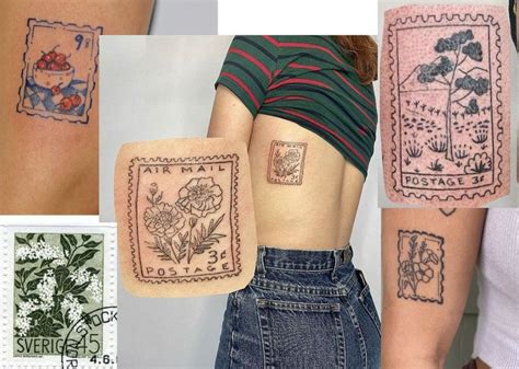 Postage Stamp Tattoo Simplistic Tattoos Pretty Tattoos Tattoos