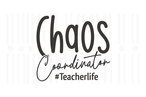 Chaos Coordinator,Teacher SVG Quotes Graphic by Svg Box · Creative Fabrica