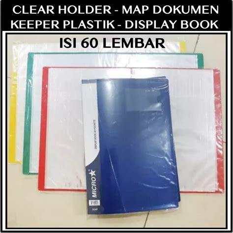 Map Clear Holder Map Dokumen Plastik Dokumen Keeper Display Book