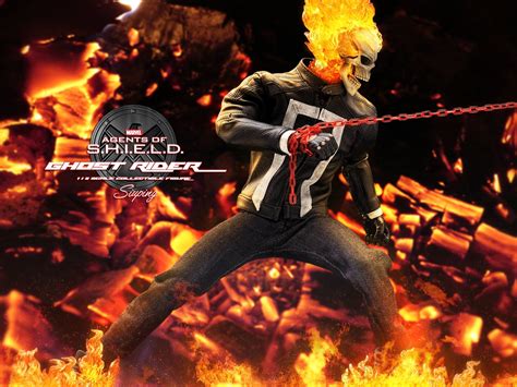 Agents Of S H I E L D Ghost Rider Sixth Scale Figure Di Hot Toys Foto Prodotto Finito