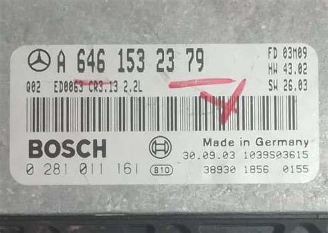 Unidad De Control Motor Mercedes A6461532379 W203 W211 BOSCH 0281011161