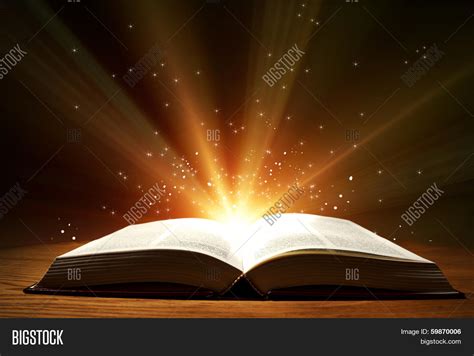 Open Book With Light