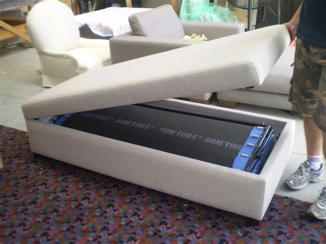 Ottoman with Fold Out Bed - JARO UPHOLSTERY, Melbourne, Phillip Island ...