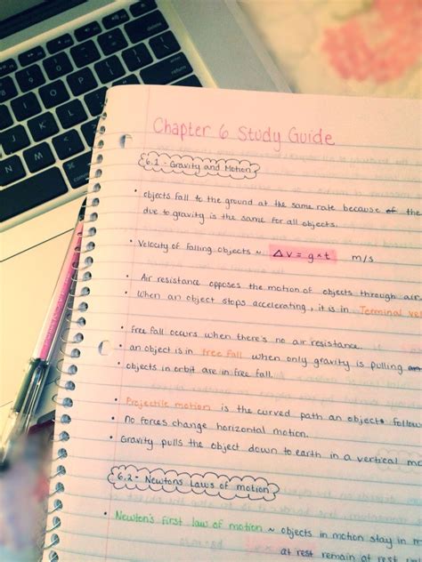 Study Note Taking Tips Highlight Formulas And Use Colored Pen For