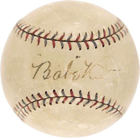 1928 Babe Ruth Single Signed Baseball PSA