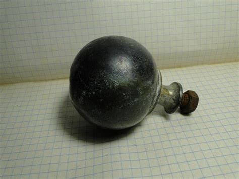 Шар навершие латунь с резьбой — цена 120 грн в каталоге Антиквариат ...