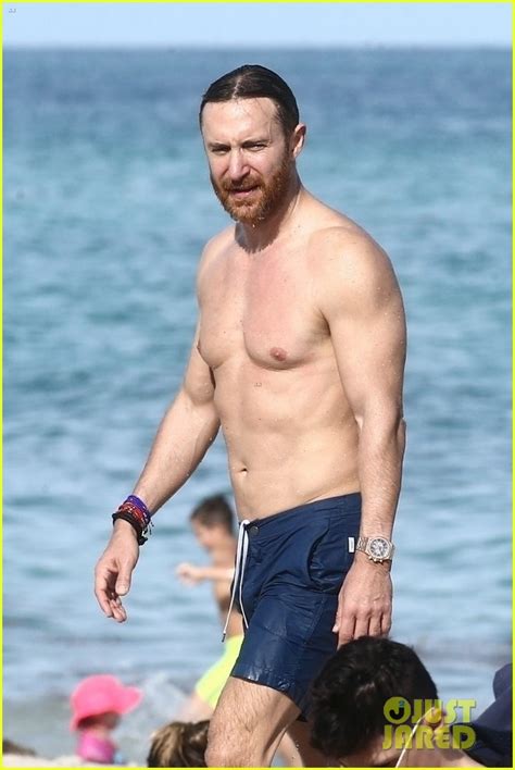 Dj David Guetta Bares Ripped Beach Body At Photo Bikini David Guetta Shirtless
