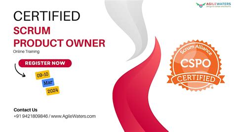 Certified Scrum Product Owner® Certification Course March 9 To March 10 Online Event