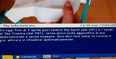 Coronavirus Regalo Di Sky Gli Abbonati Potranno Guardare I Canali