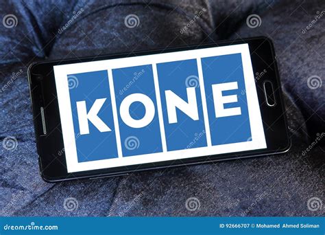 Kone company logo editorial photography. Image of commercial - 92666707