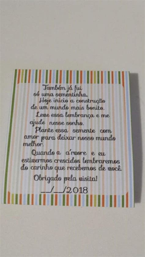 Sachê de sementinha Loja TatiBDecora Elo7 Produtos Especiais