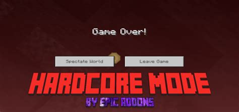 Epic Hardcore Mode With Ultra Hardcore Minecraft Addon