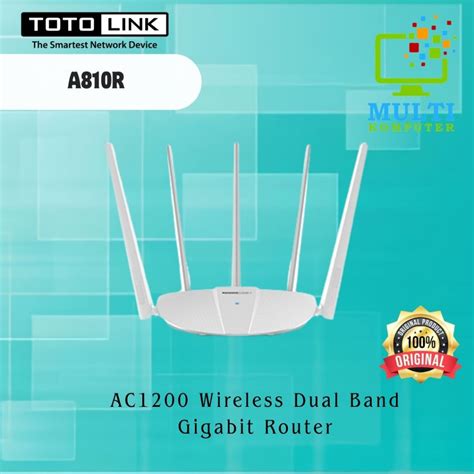 Jual TOTOLINK A810R AC1200 Wireless Dual Band Gigabit Router Shopee