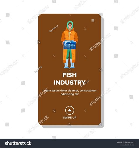 Fish Industry Vector Sea Food Factory Stock Vector Royalty Free