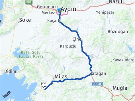 Ayd N Milas Bodrum Havaliman Aras Ka Km Yol Tarifi