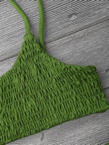 Smocked Bikini Top And Bottoms In GRASS GREEN ZAFUL 2025