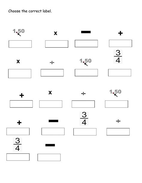 Math Symbol Worksheet Live Worksheets