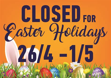 CLOSED FOR EASTER HOLIDAYS | Zonari | Print & Design services located