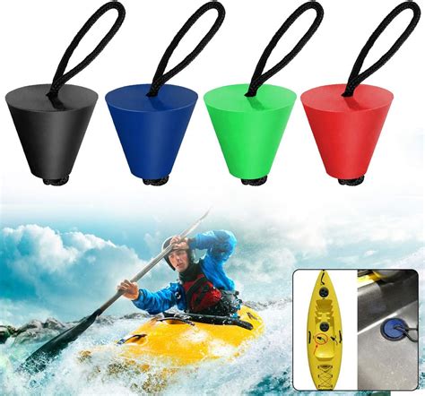 4 Bouchons de vidange de canoë pour Bateaux Yosoo Health Gear Bouchon