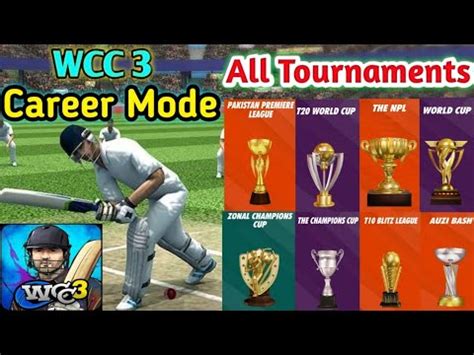 Wcc Career Mode All Tournaments Test Match Odi Ipl World