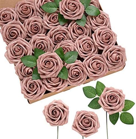 Ling S Moment Artificial Rose Buds And Petite Roses W Stem Pack Of