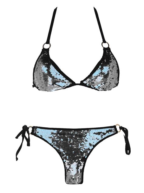 Parlak G M Gri Siyah Payetli Gen Bikini Tak M Fiyatlar Ve Modelleri Pazarama